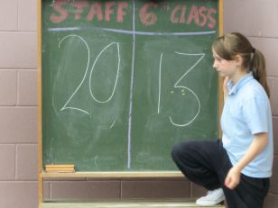 Staff v's 6th class 2013
