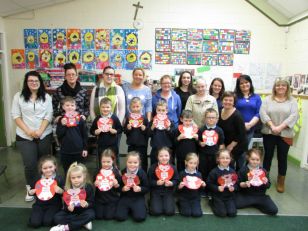 Senior Infants Valentines Art Morning